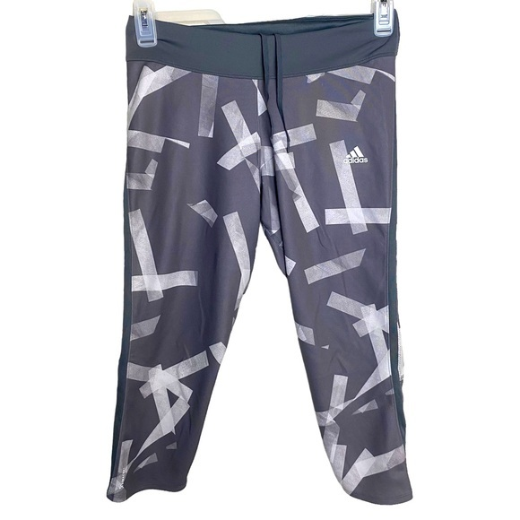 Adidas Energy Running Womens Medium Gray‎ Camo Climacool Compression Leggings - Picture 1 of 11